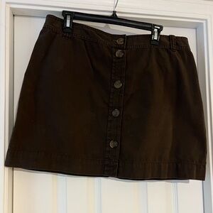 J. Crew Chocolate Brown Mini Skirt